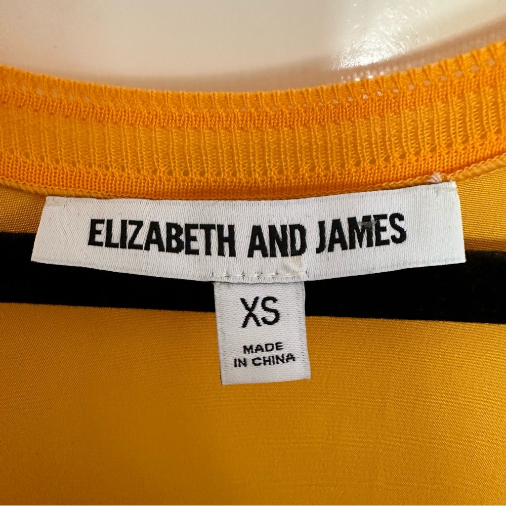 Elizabeth and James yellow silk maxi dress, XS - Picture 5 of 5